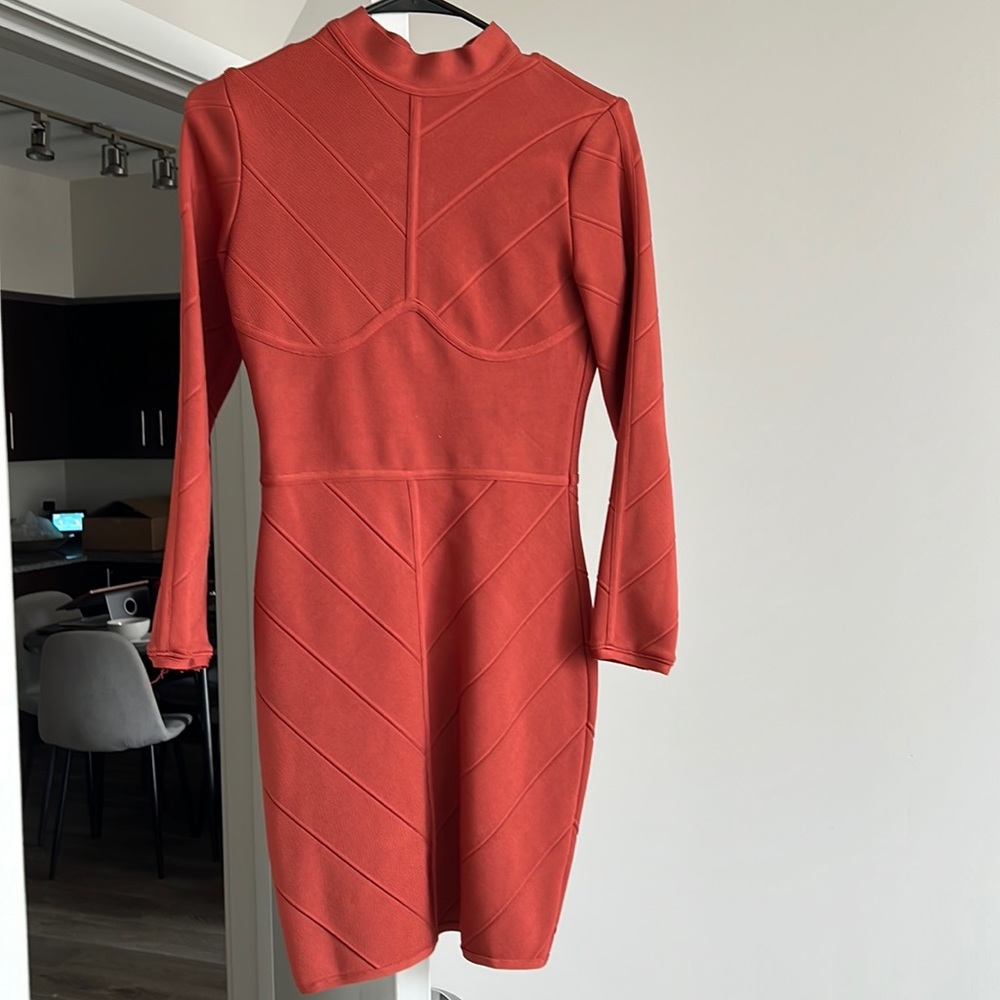 Burnt Orange miss circle dress